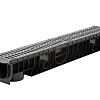 Лоток Ecoteck MEDIUM 100.125 h145 с решеткой пластиковой, кл. С250 (металлик) Лоток Ecoteck MEDIUM 100.125 h145 с решеткой пластиковой, кл. С250 (металлик)