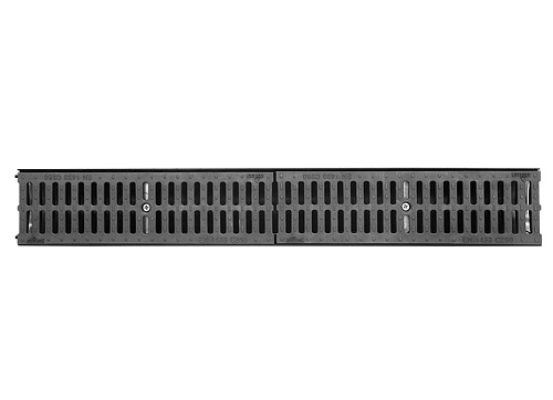 Лоток Ecoteck MEDIUM 100.125 h145 с решеткой пластиковой, кл. С250 (металлик) Лоток Ecoteck MEDIUM 100.125 h145 с решеткой пластиковой, кл. С250 (металлик)