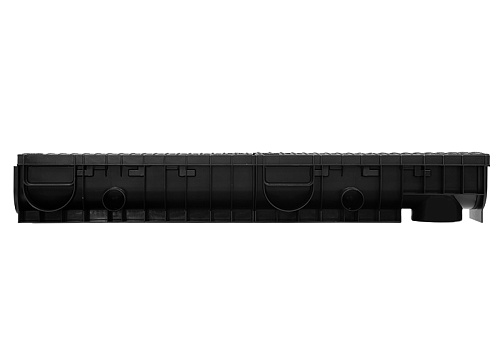 Лоток Ecoteck MEDIUM 100.125 h145 с решеткой пластиковой, кл. С250 (металлик) Лоток Ecoteck MEDIUM 100.125 h145 с решеткой пластиковой, кл. С250 (металлик)