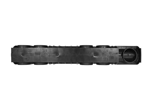 Лоток Ecoteck MEDIUM 100.125 h145 с решеткой пластиковой, кл. С250 (металлик) Лоток Ecoteck MEDIUM 100.125 h145 с решеткой пластиковой, кл. С250 (металлик)